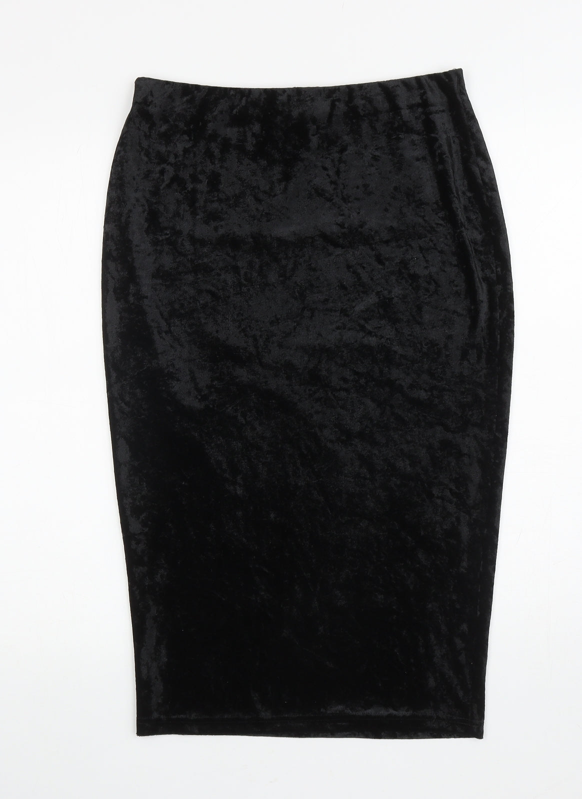 Papaya Womens Black Polyester Straight & Pencil Skirt Size 12