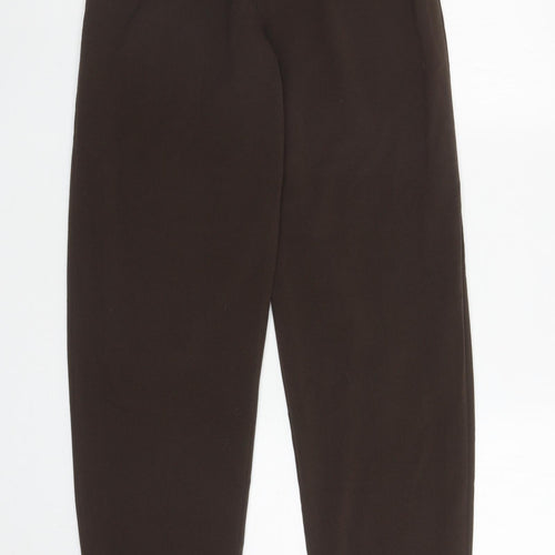 Classics Womens Brown Polyester Trousers Size 12 L29 in Regular