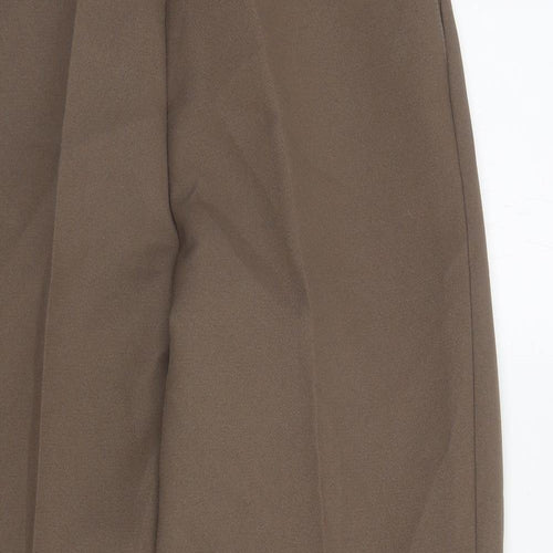 Saira of Manchester Womens Brown Polyester Carrot Trousers Size 16 L27 in Regular