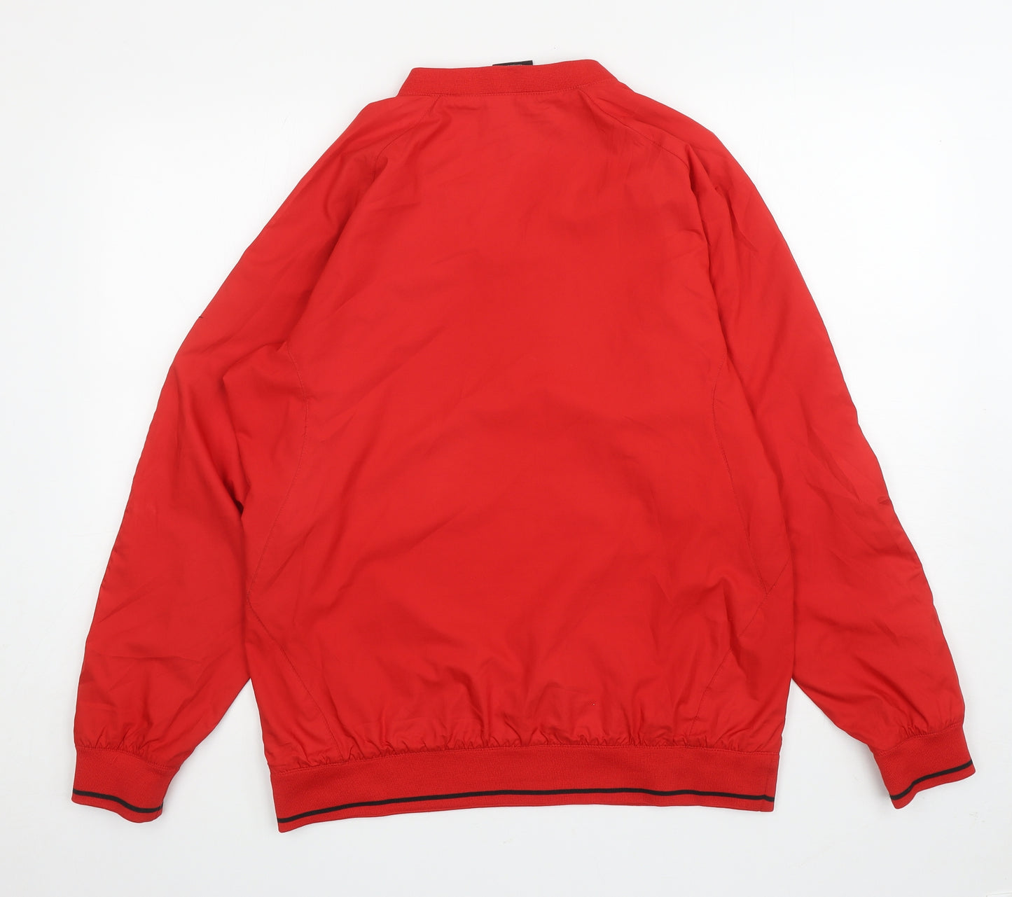 Nike Mens Red Polyester Basic Casual Size M V-Neck Pullover