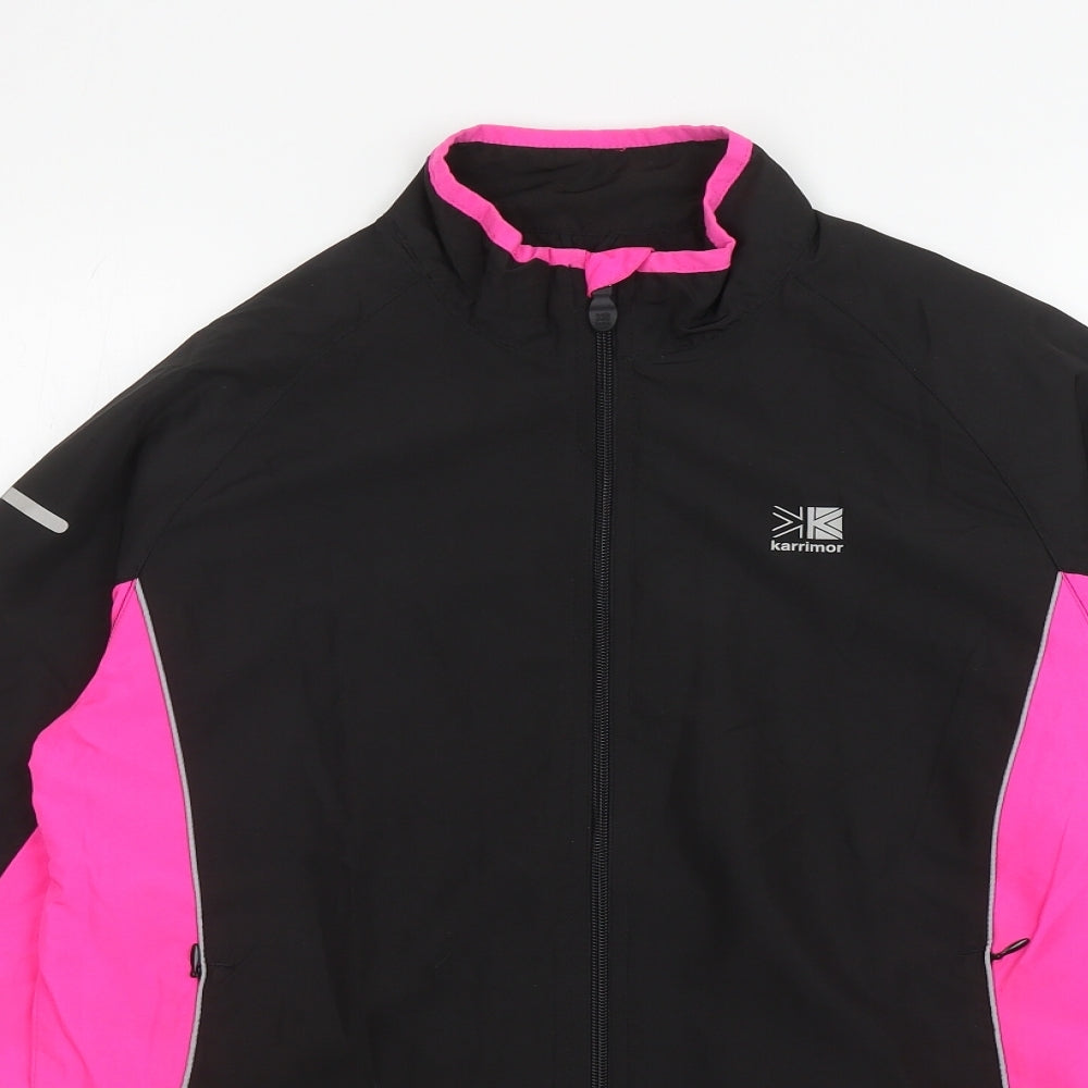 Karrimor Womens Black Windbreaker Jacket Size 10 Zip
