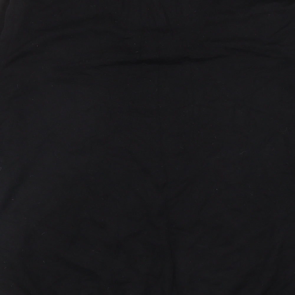 NEXT Mens Black Collared Cotton Henley Jumper Size XL