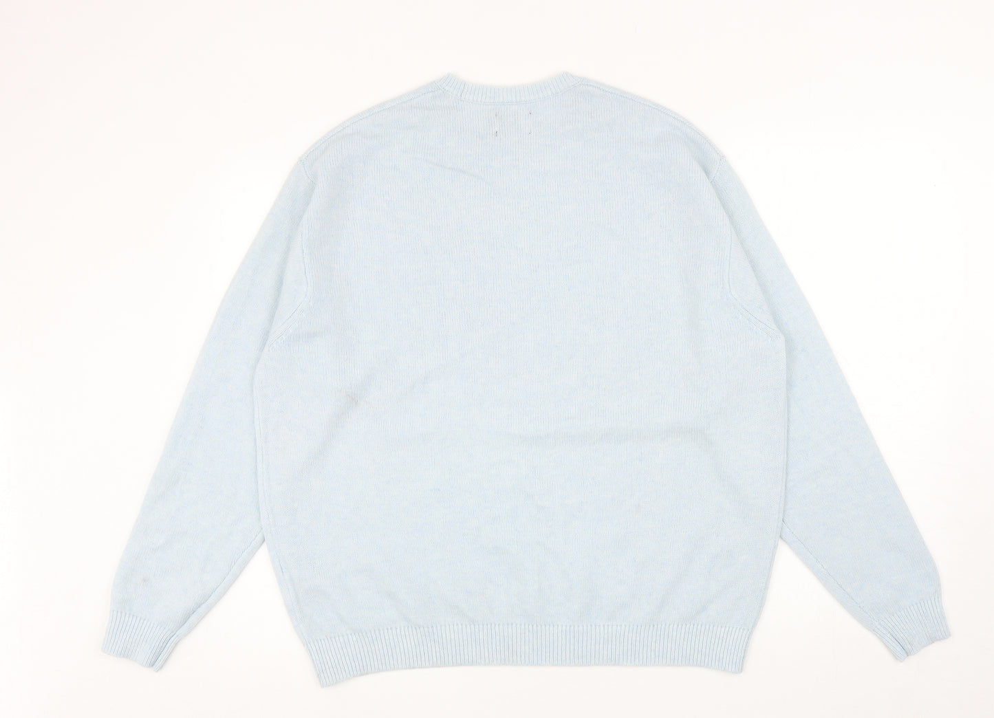 ASOS Womens Blue Round Neck Nylon Pullover Jumper Size S
