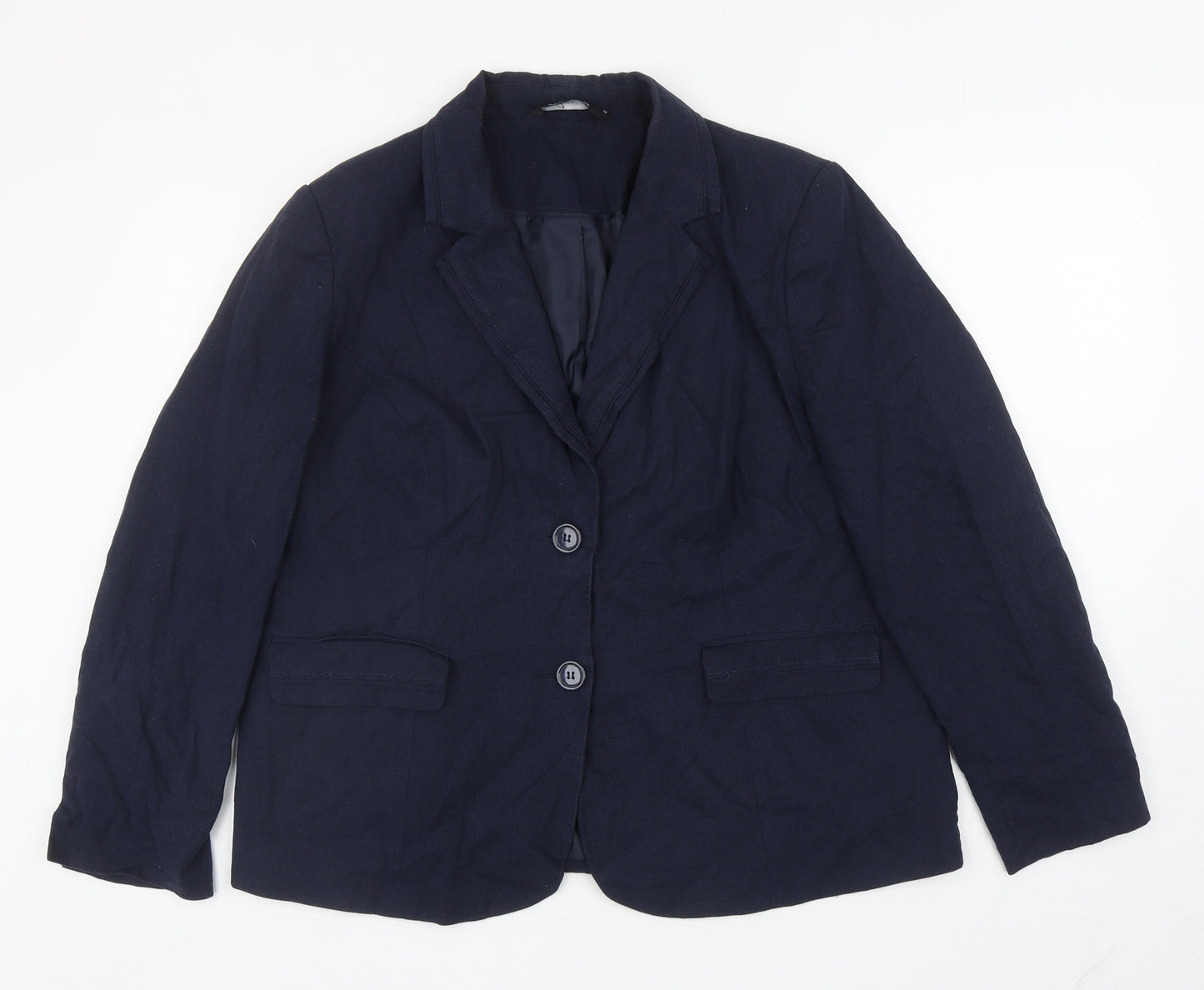 Bonmarché Womens Blue Jacket Blazer Size 18 Button