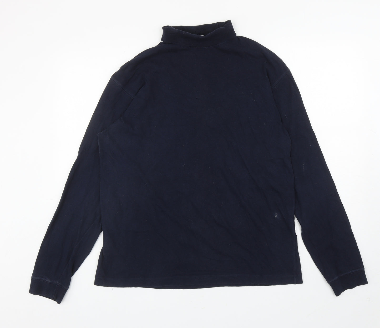 Marks and Spencer Mens Blue Cotton Pullover Sweatshirt Size L