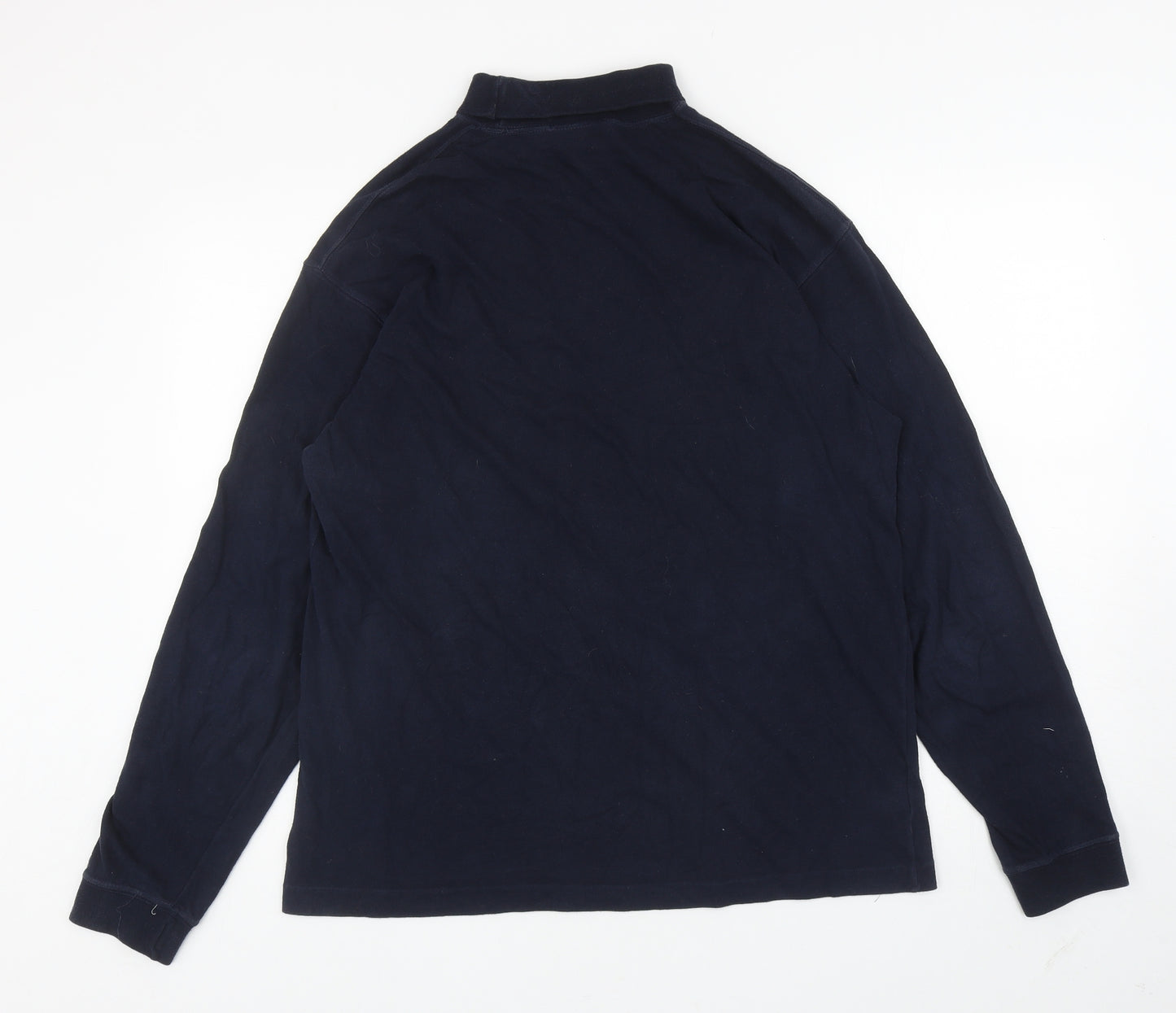 Marks and Spencer Mens Blue Cotton Pullover Sweatshirt Size L