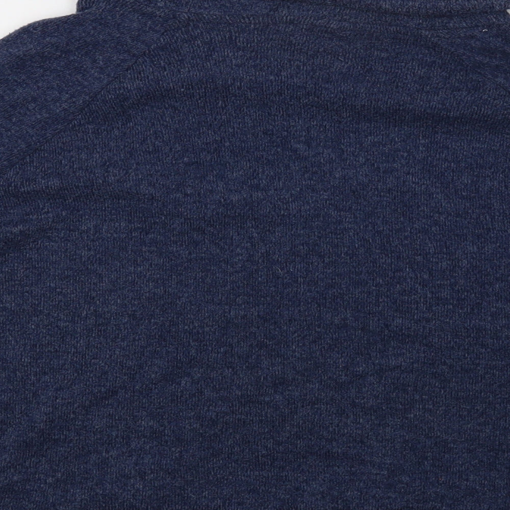 TU Womens Blue Roll Neck Polyester Pullover Jumper Size 8