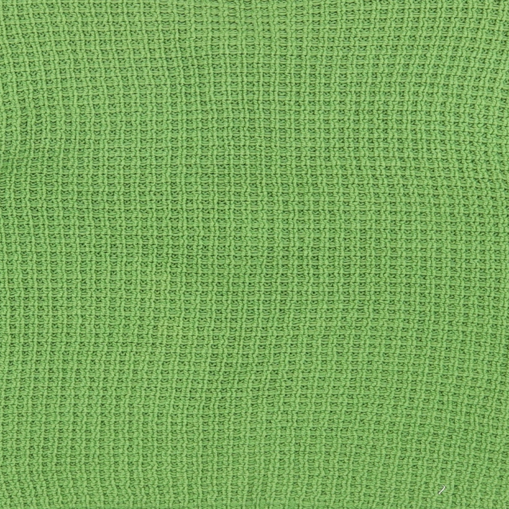 TU Womens Green Round Neck Cotton Cardigan Jumper Size 20