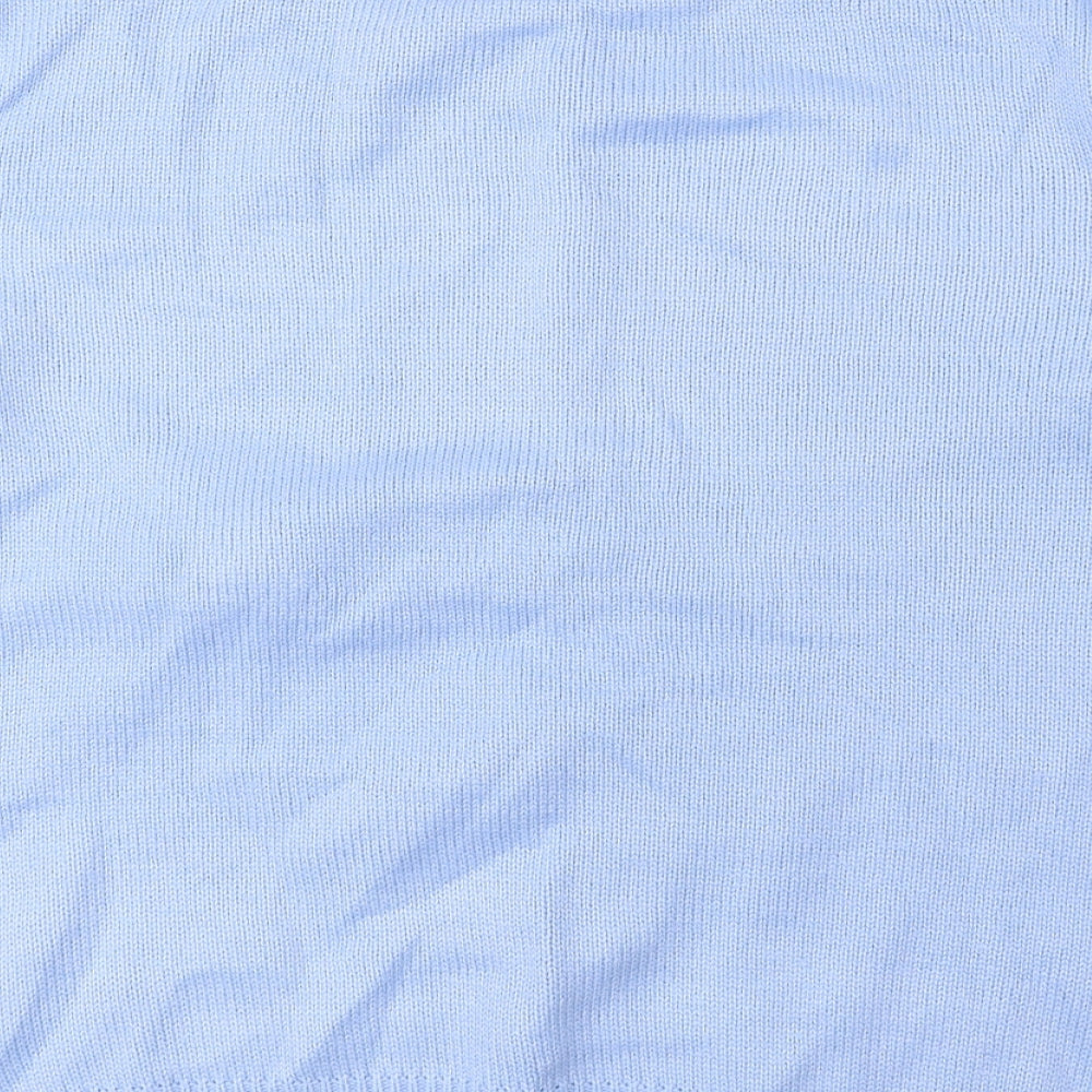 Atmosphere Mens Blue Round Neck Acrylic Pullover Jumper Size M - Penguin Christmas Jumper