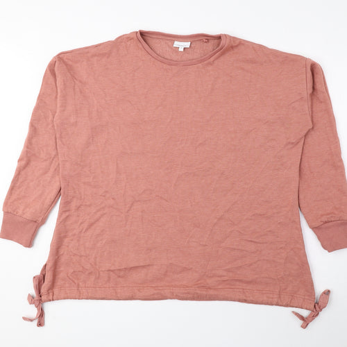 NEXT Womens Pink Cotton Pullover Sweatshirt Size 12 Pullover