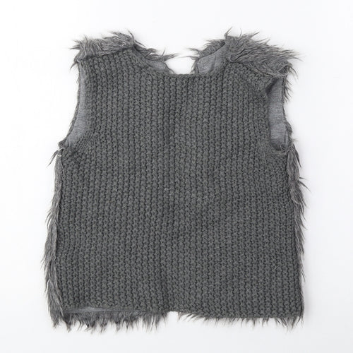 Primark Girls Grey Gilet Jacket Size 3-4 Years
