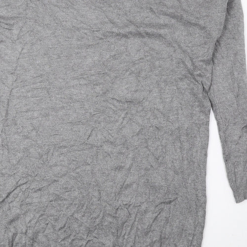 Atmosphere Womens Grey Round Neck Viscose Pullover Jumper Size 10