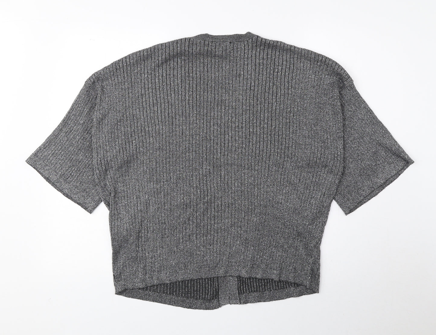Atmosphere Womens Grey V-Neck Viscose Cardigan Jumper Size 16