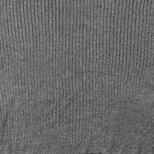 Atmosphere Womens Grey V-Neck Viscose Cardigan Jumper Size 16