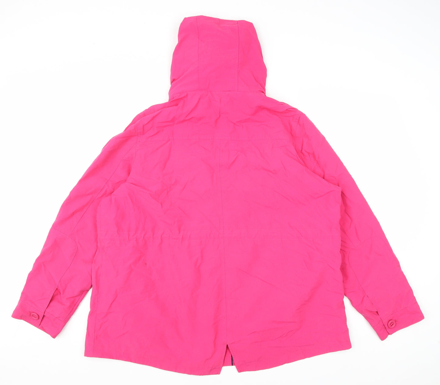 Marks and Spencer Womens Pink Rain Coat Coat Size 20 Zip