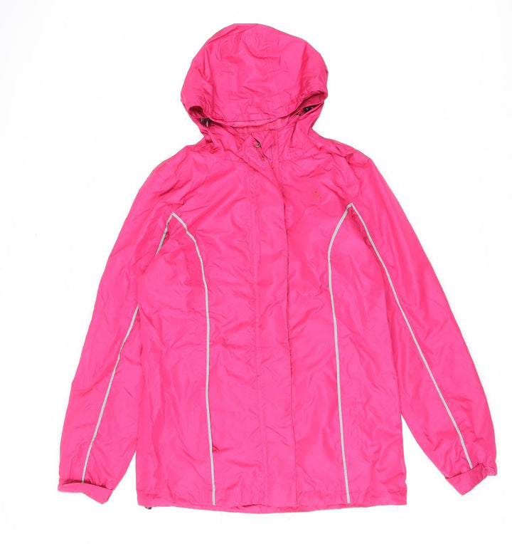 Crane Womens Pink Windbreaker Coat Size 8 Zip