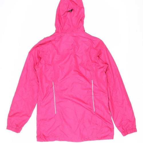 Crane Womens Pink Windbreaker Coat Size 8 Zip