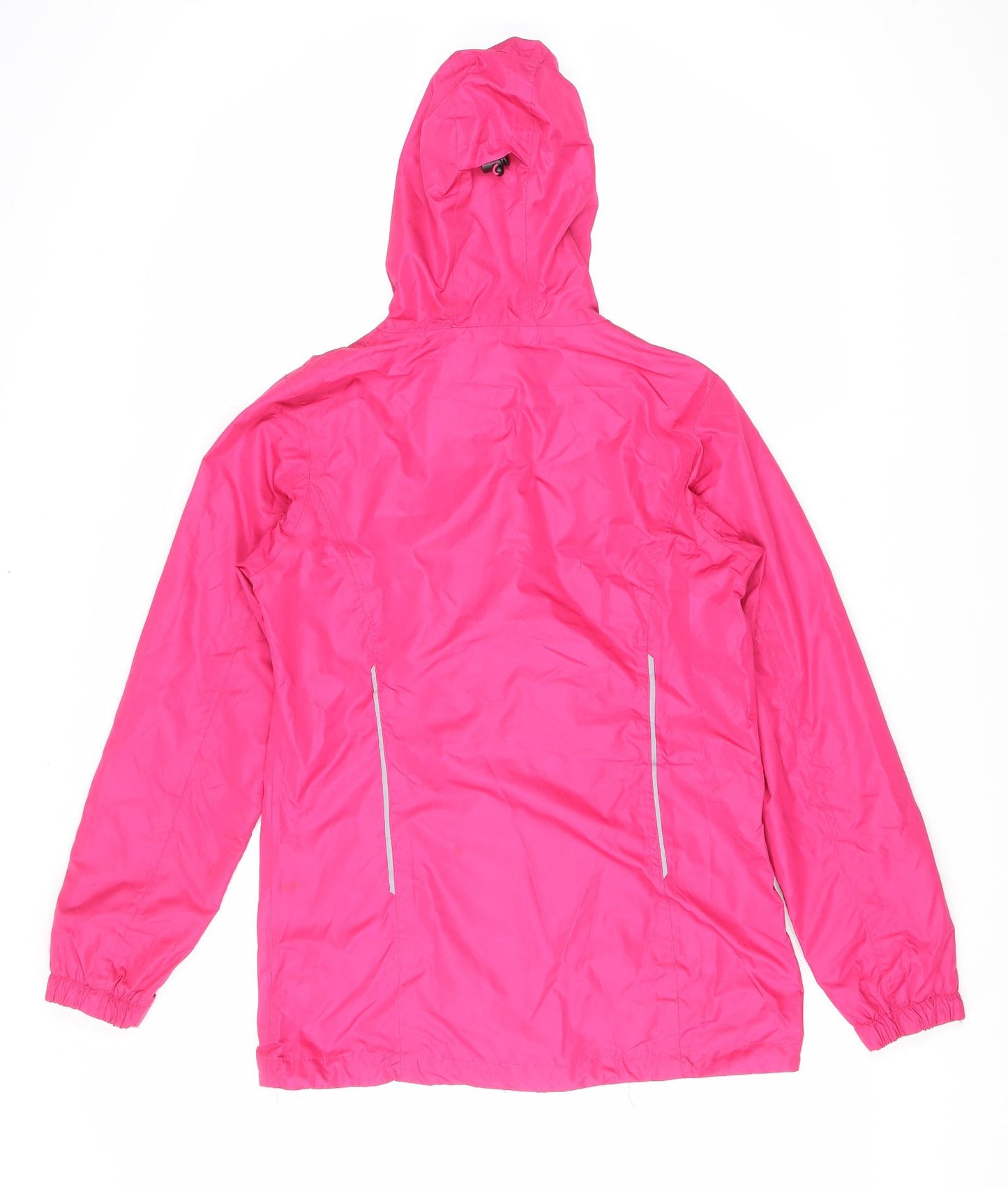 Crane Womens Pink Windbreaker Coat Size 8 Zip