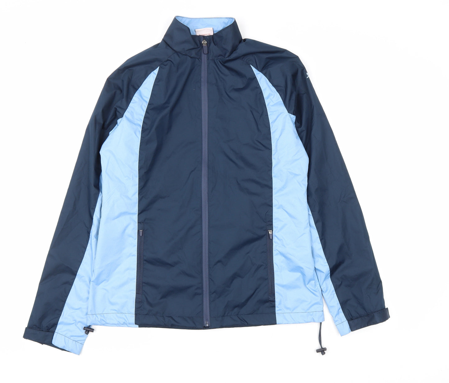 Slazenger Womens Blue Windbreaker Coat Size 10 Zip