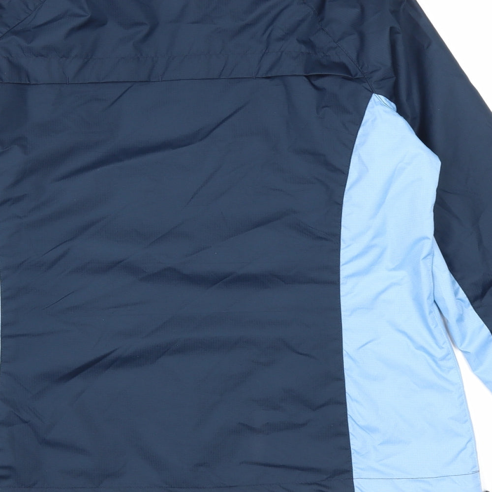 Slazenger Womens Blue Windbreaker Coat Size 10 Zip
