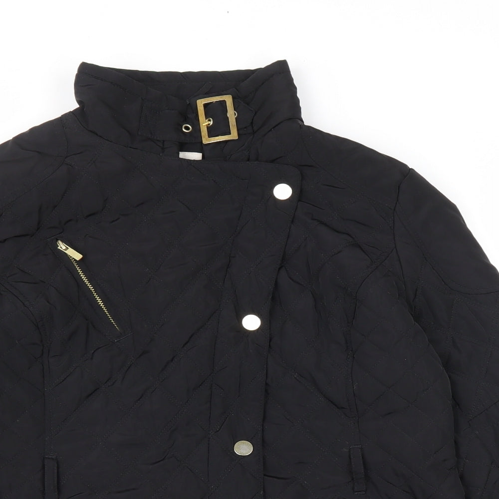 NEXT Womens Black Jacket Coat Size 16 Zip