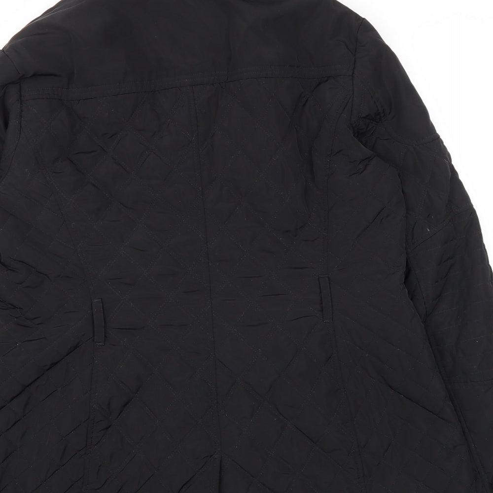 NEXT Womens Black Jacket Coat Size 16 Zip