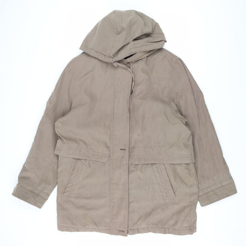 Bonmarché Mens Brown Parka Coat Size M Zip