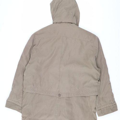 Bonmarché Mens Brown Parka Coat Size M Zip