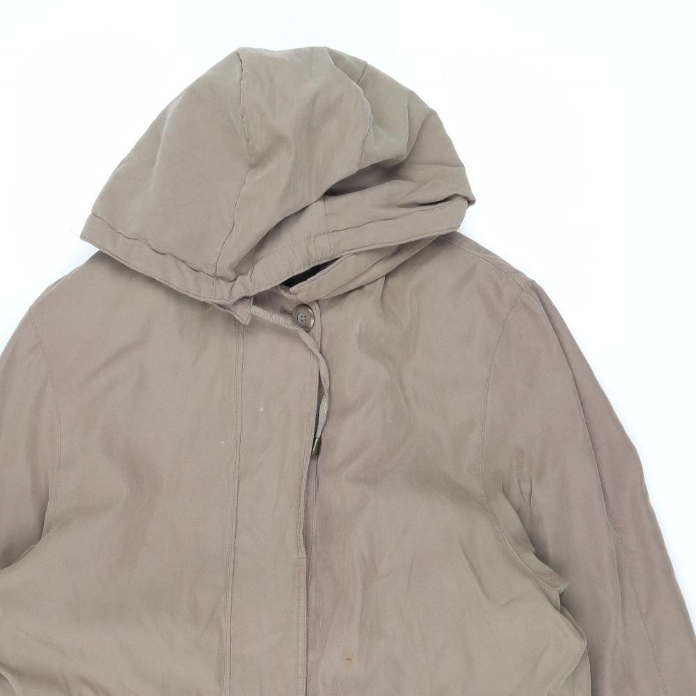 Bonmarché Mens Brown Parka Coat Size M Zip