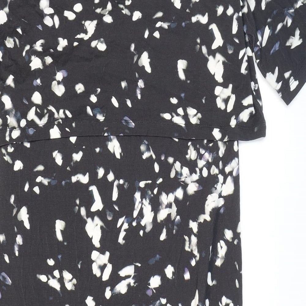 Phase Eight Womens Multicoloured Polka Dot Viscose A-Line Size 14 Round Neck Pullover