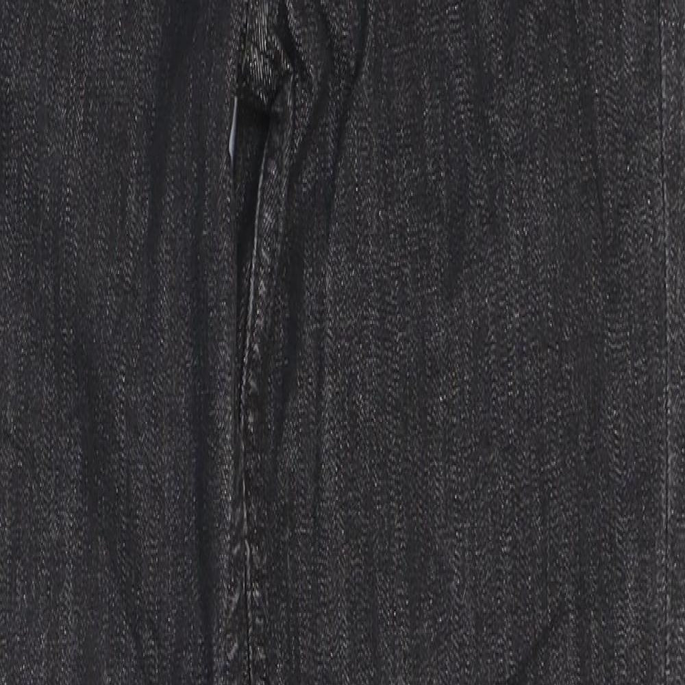 Marks and Spencer Womens Black Cotton Skinny Jeans Size 8 L30 in Regular Zip
