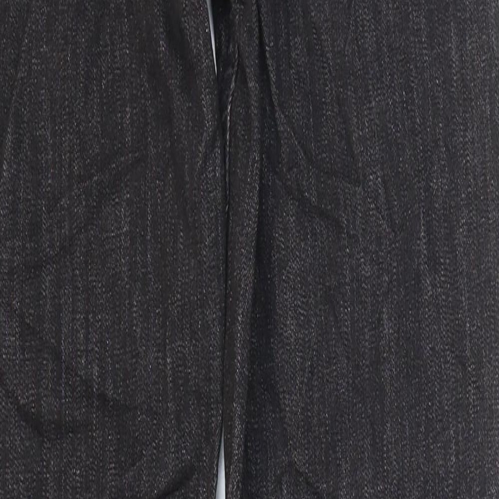 Marks and Spencer Womens Black Cotton Skinny Jeans Size 8 L30 in Regular Zip