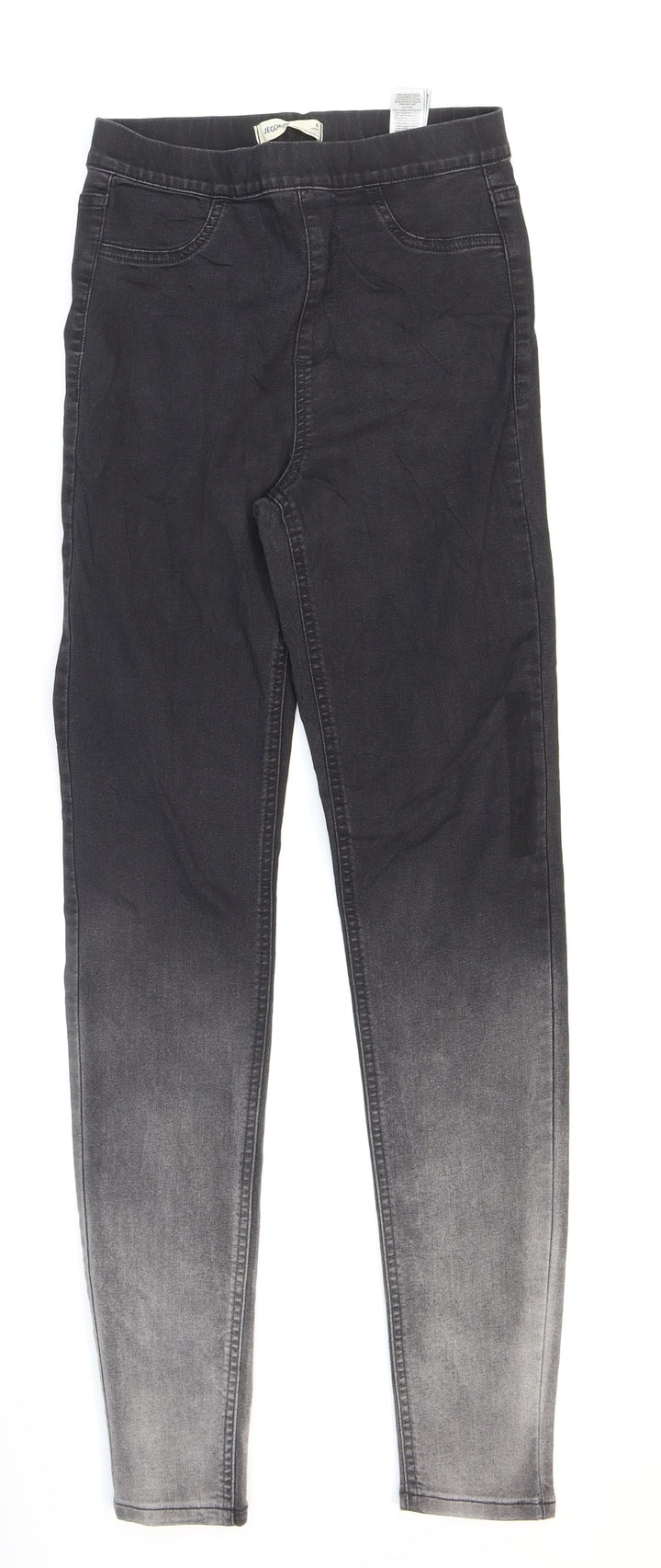 Marks and Spencer Womens Black Cotton Jegging Jeans Size 8 L29 in Regular - Long length