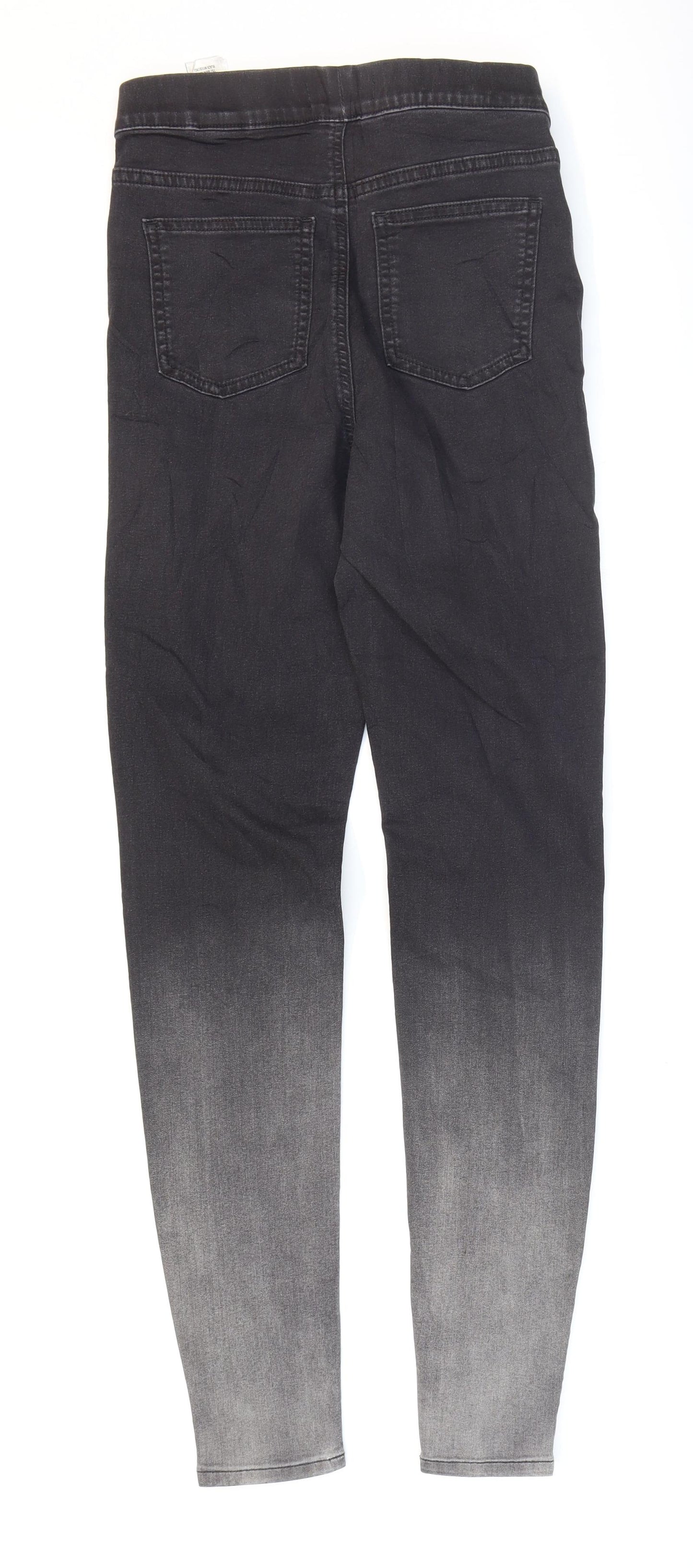 Marks and Spencer Womens Black Cotton Jegging Jeans Size 8 L29 in Regular - Long length