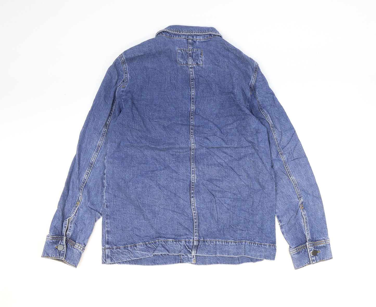 Marks and Spencer Womens Blue Jacket Size 8 Button