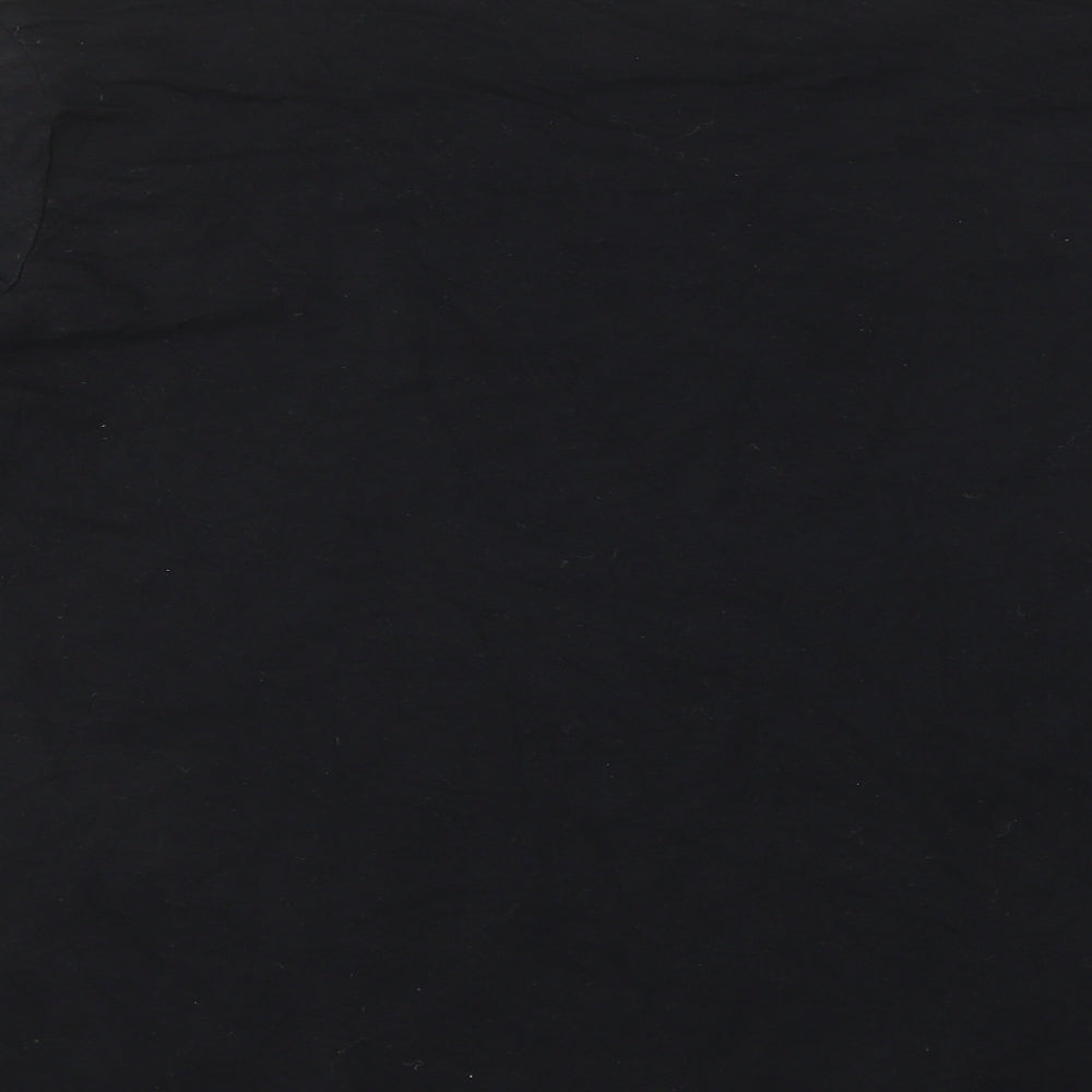 Primark Womens Black Cotton Basic T-Shirt Size XL V-Neck