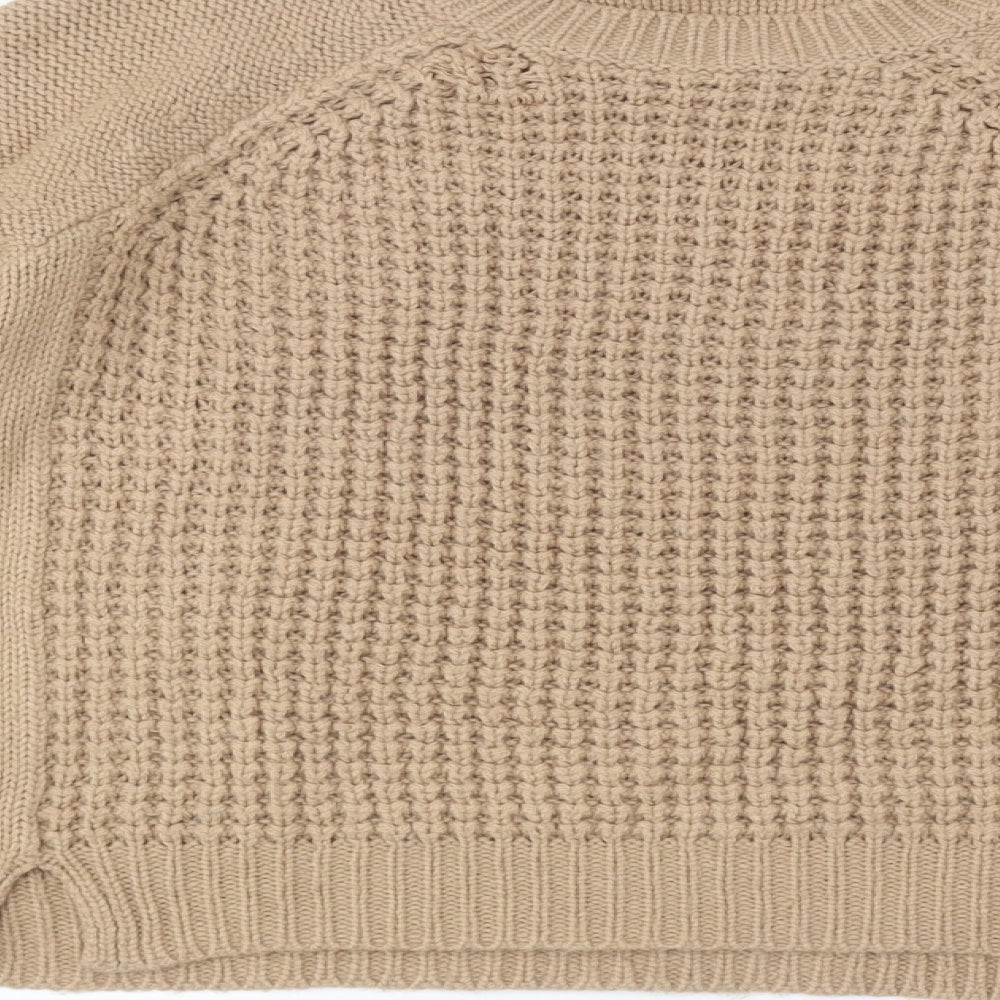 New Look Girls Beige Round Neck Polyester Pullover Jumper Size 12-13 Years Pullover