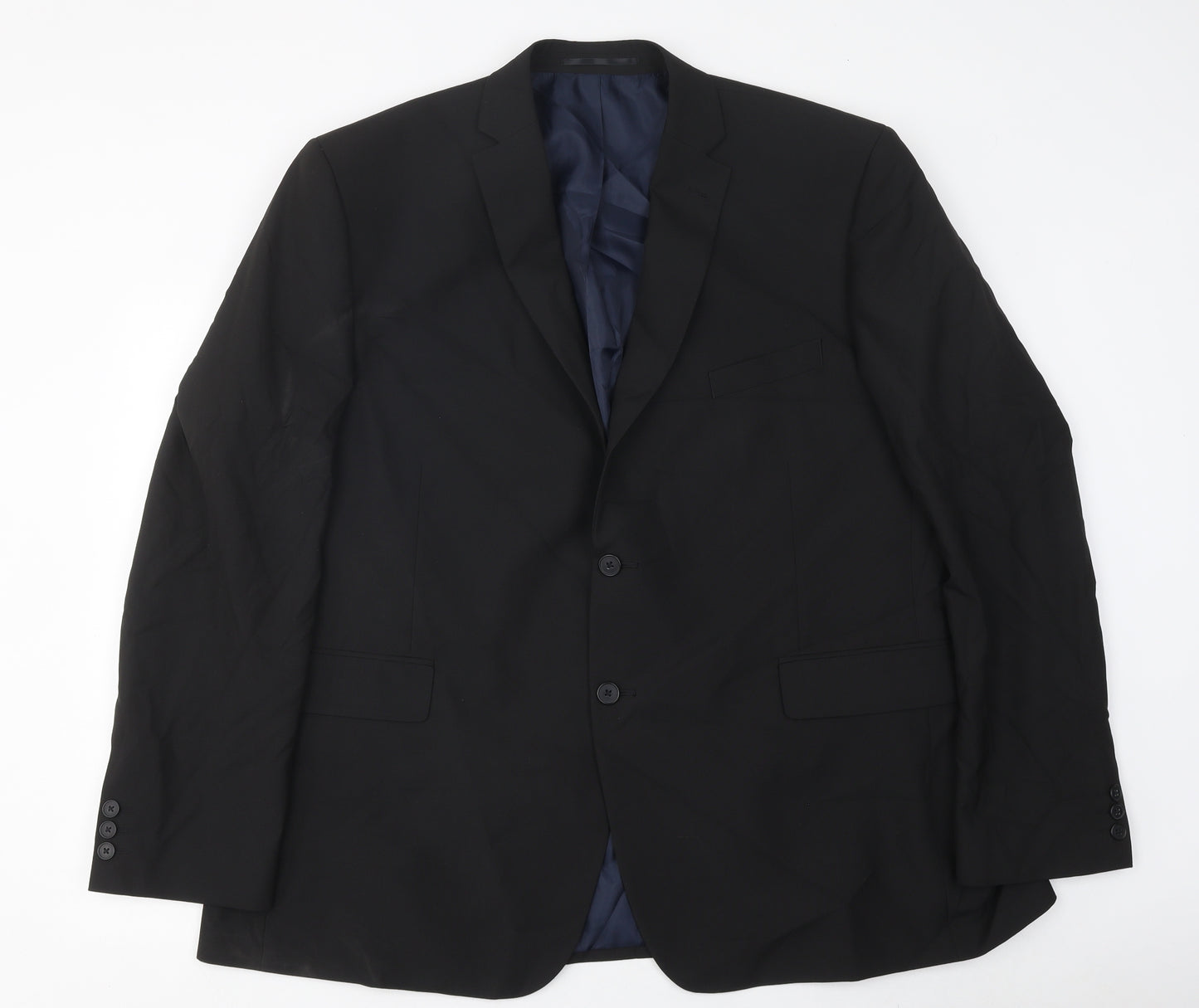Debenhams Mens Black Jacket Blazer Size 50 Button