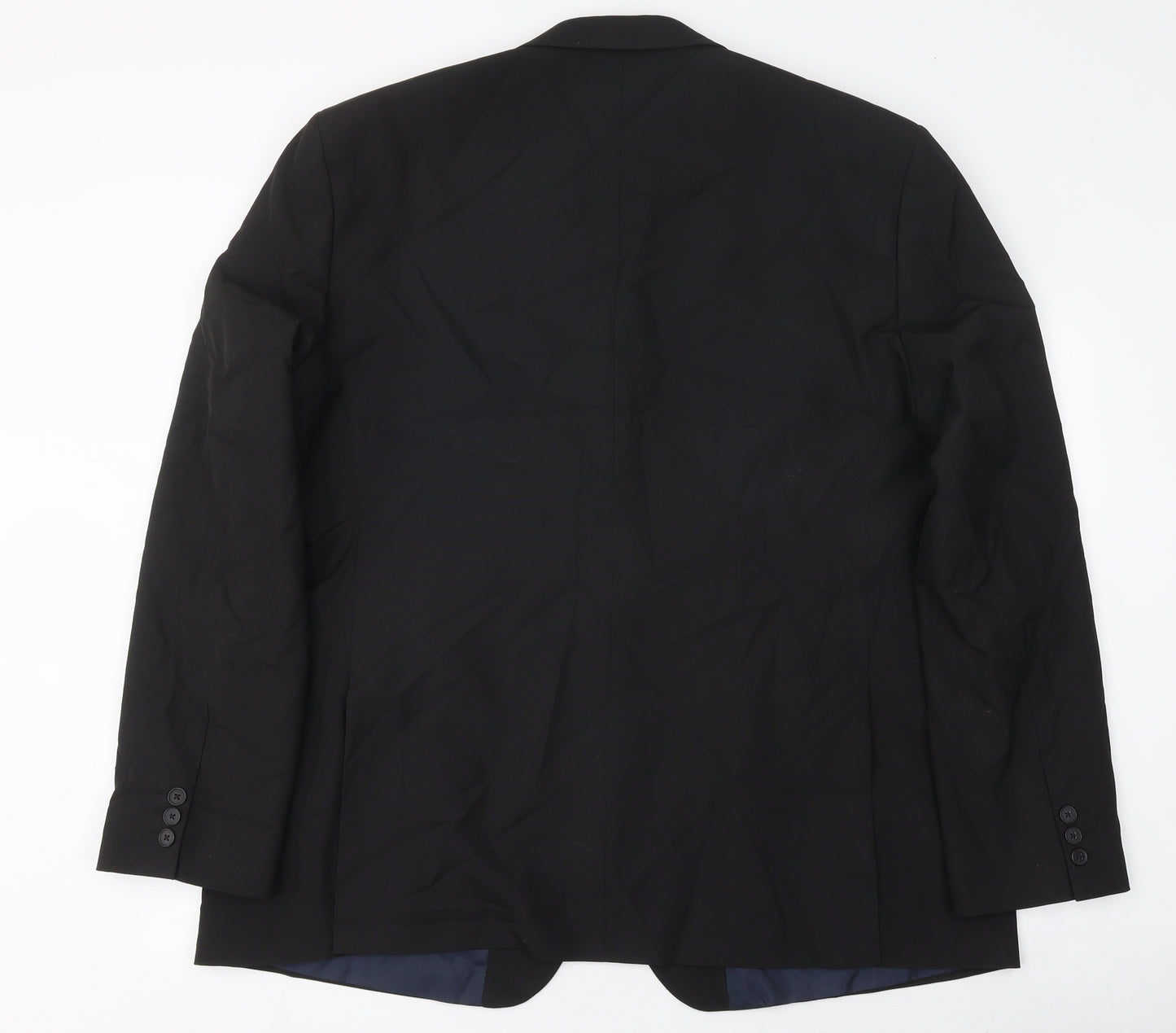 Debenhams Mens Black Jacket Blazer Size 50 Button