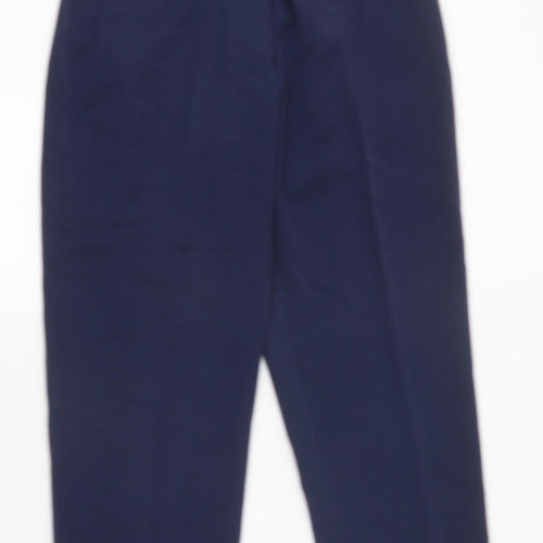 Preworn Womens Blue Polyester Capri Trousers Size 18 L27 in Regular