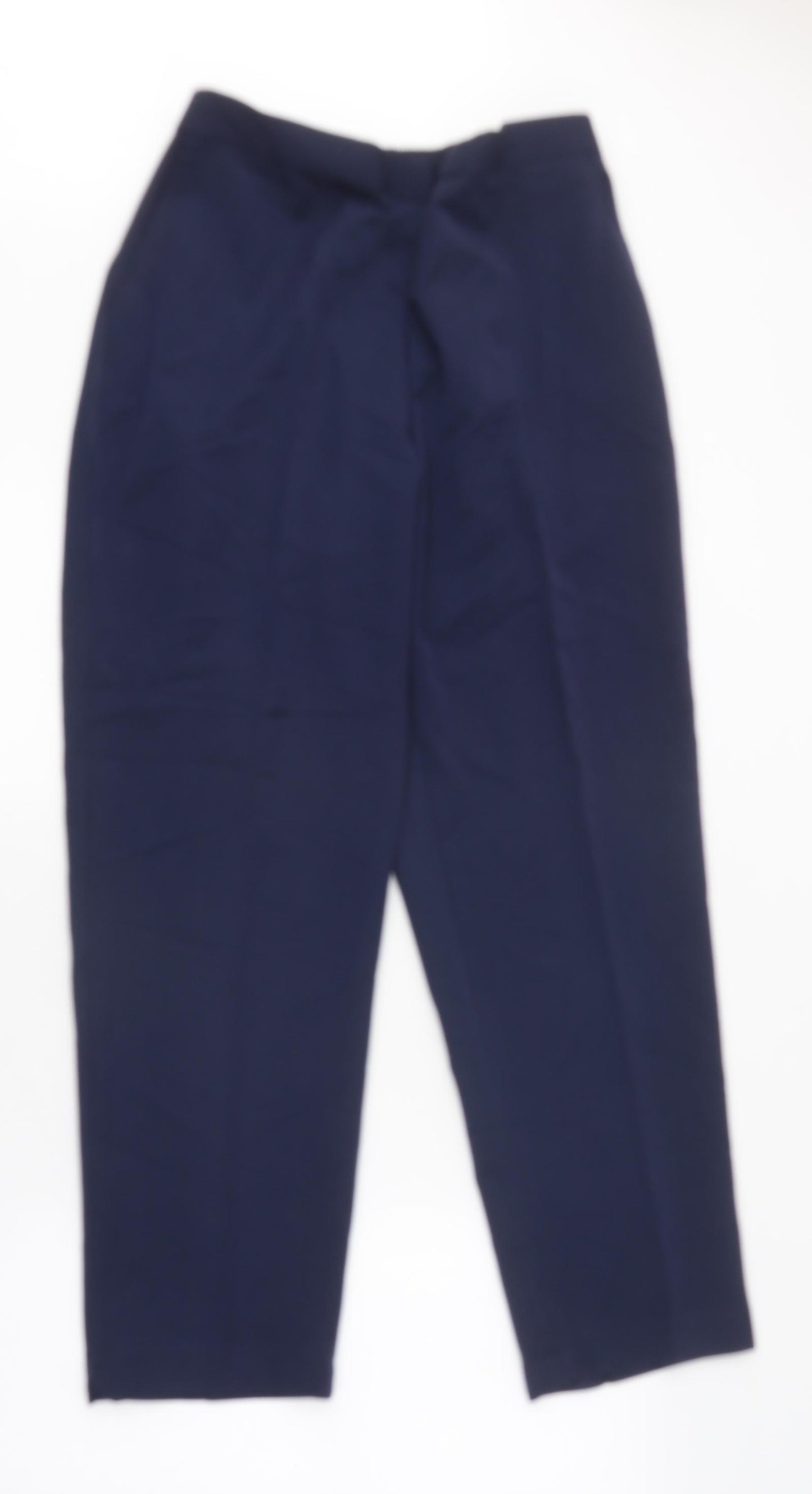 Preworn Womens Blue Polyester Capri Trousers Size 18 L27 in Regular