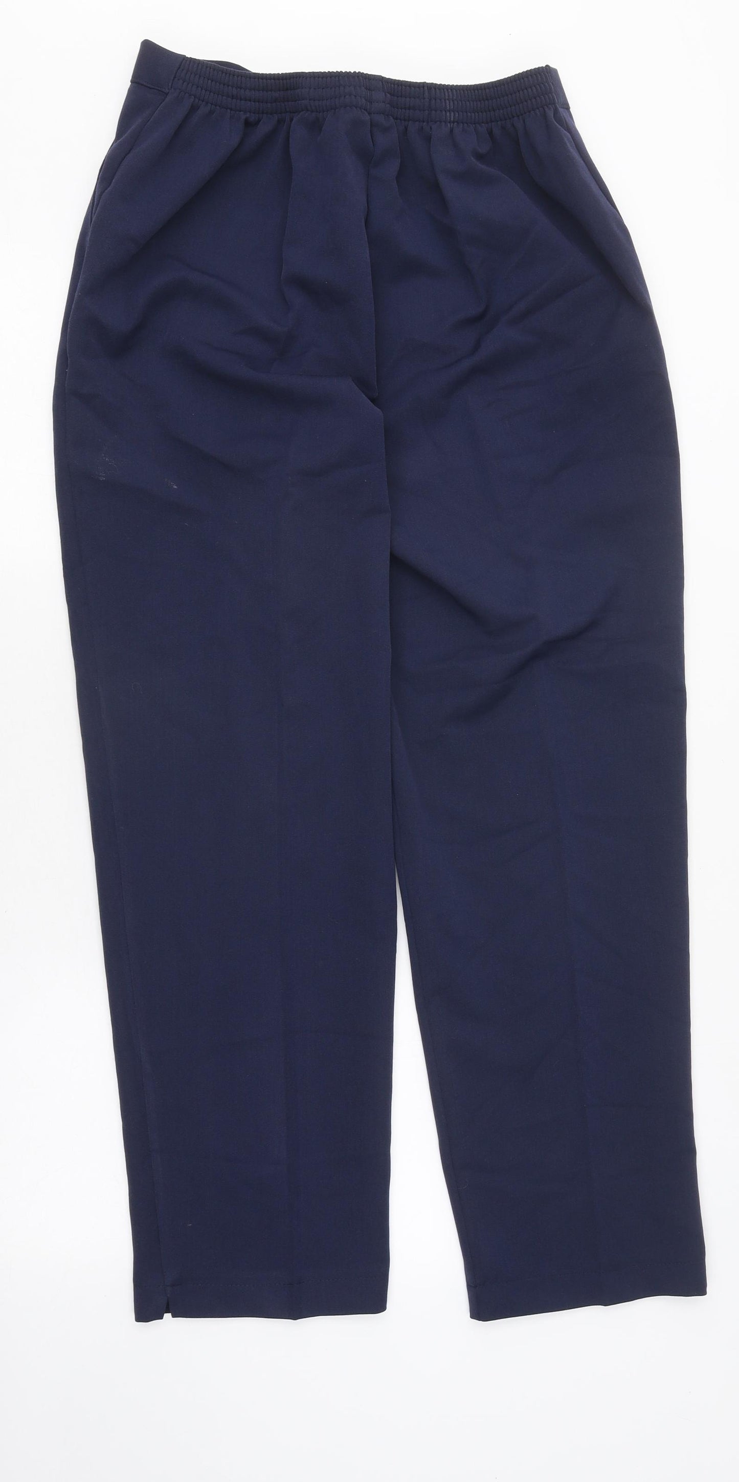 Preworn Womens Blue Polyester Capri Trousers Size 18 L27 in Regular