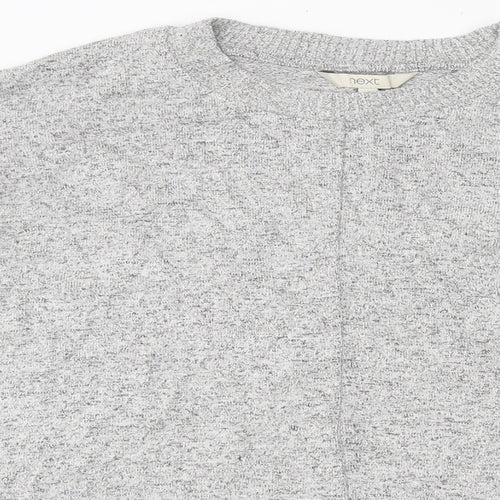 NEXT Womens Grey Scoop Neck Polyester Pullover Jumper Size 16