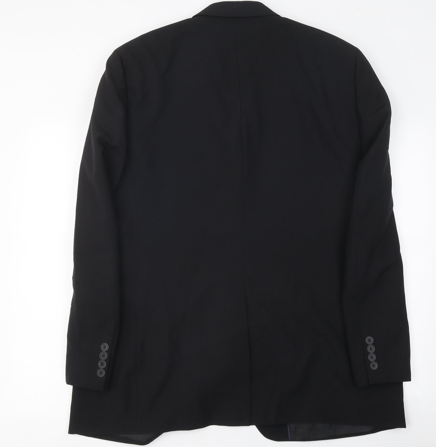 George Mens Black Jacket Blazer Size 42 Button