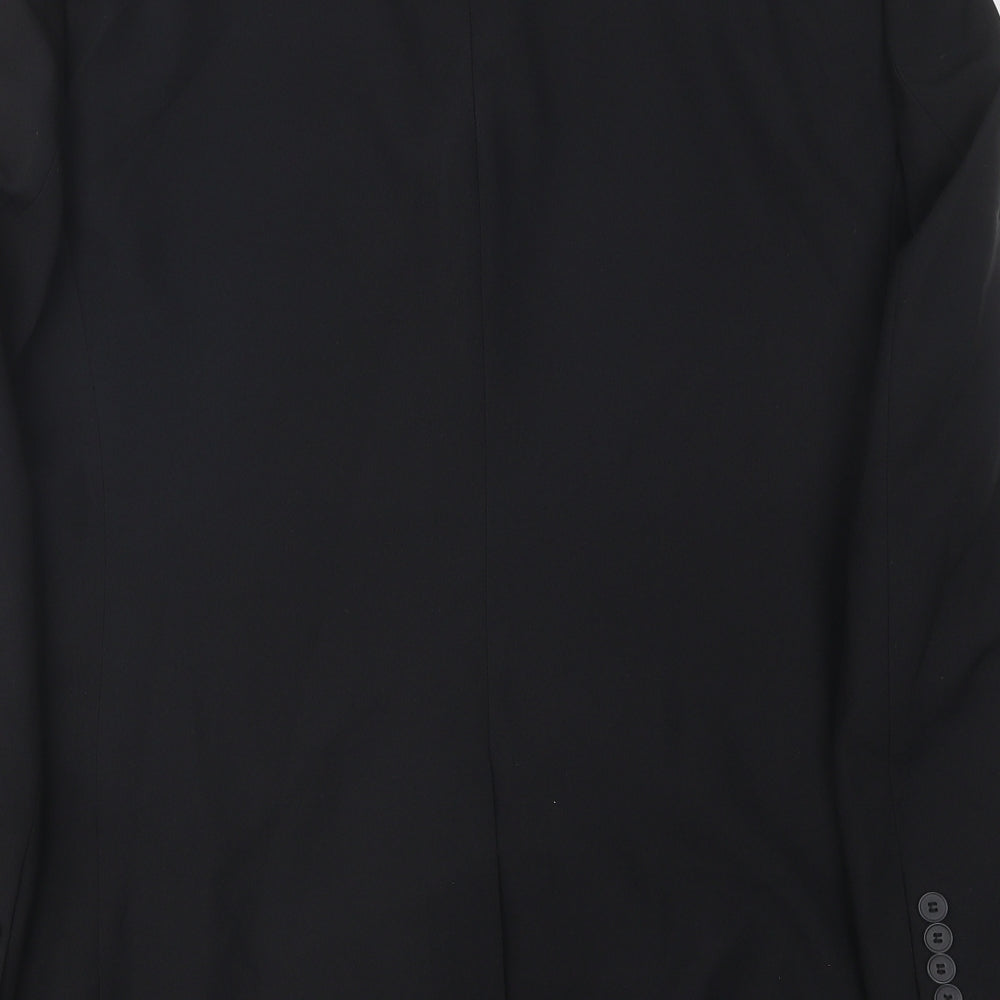 George Mens Black Jacket Blazer Size 42 Button