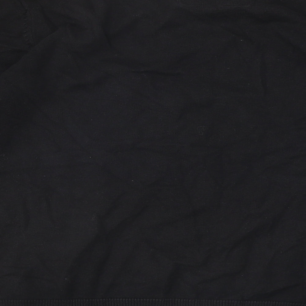 Dissident Mens Black Round Neck Argyle/Diamond Cotton Pullover Jumper Size M