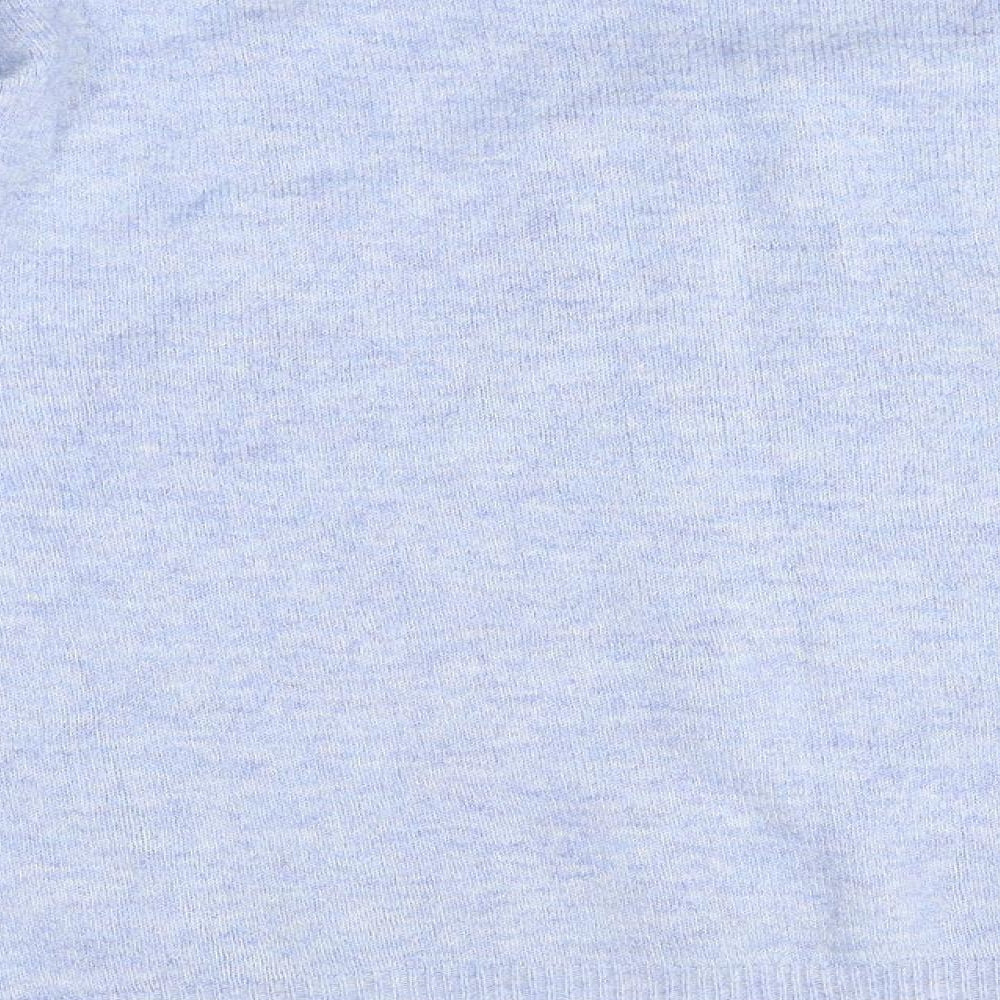 George Womens Blue Round Neck Polyester Pullover Jumper Size L