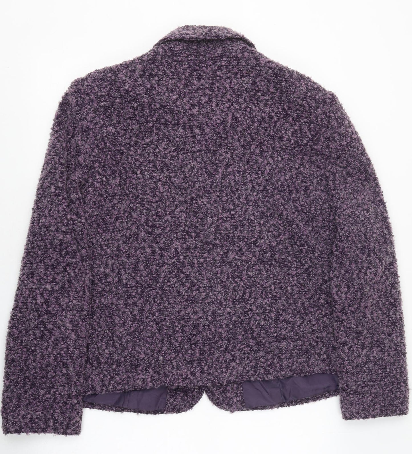 Preworn Womens Purple Jacket Size 22 Button