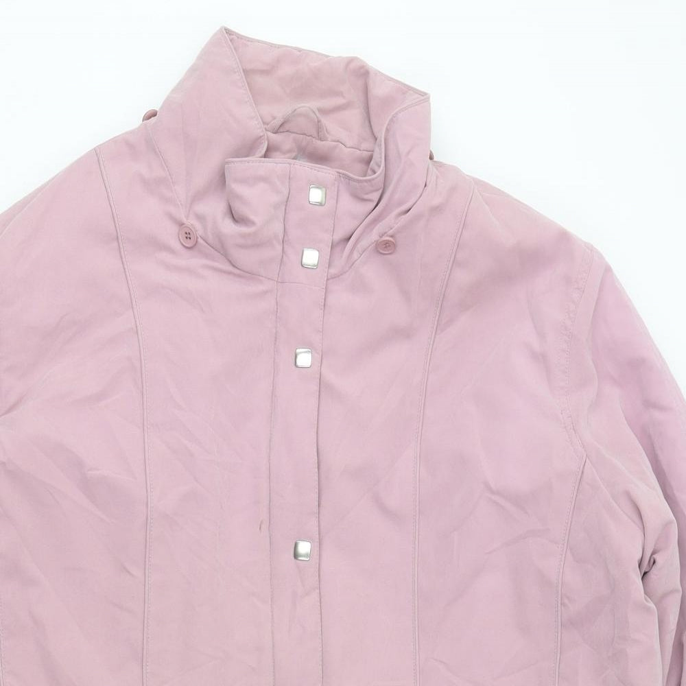 EWM Womens Pink Jacket Size 22 Zip