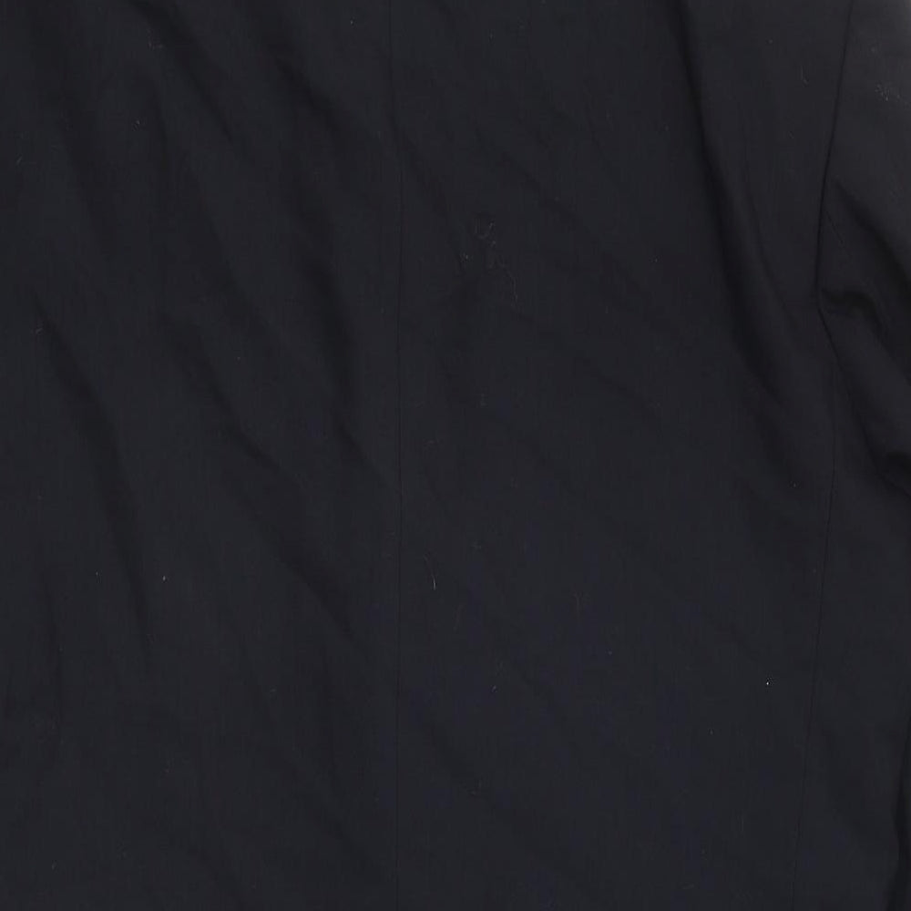 Preworn Mens Black Jacket Blazer Size 42 Button